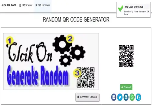 Random QR Code Generator