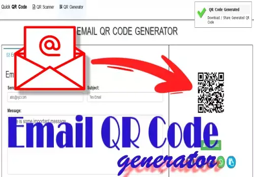 Email Send QR Code Generator